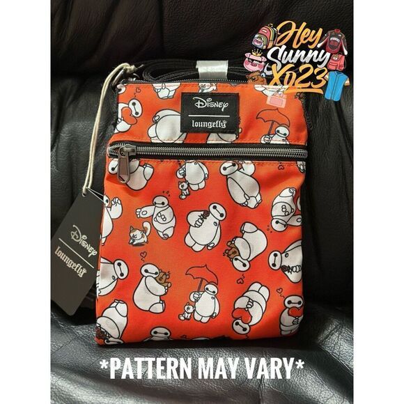 Loungefly Disney Big Hero 6 Baymax Passport Crossbody Bag and Pin Set B - Picture 2 of 4